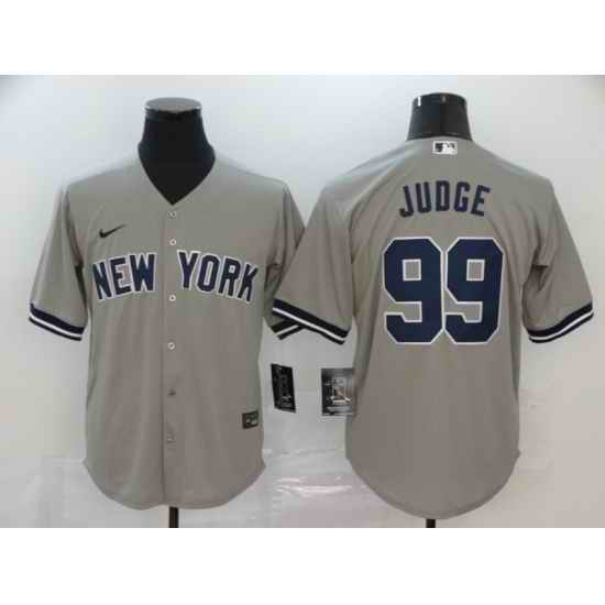 Yankees 99 Aaron Judge Gray 2020 Nike Cool Base Jersey